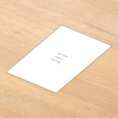 Create Your Own white  アクリル招待状 (レイダウン)