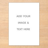 Create Your Own white  アクリル招待状 (正面)