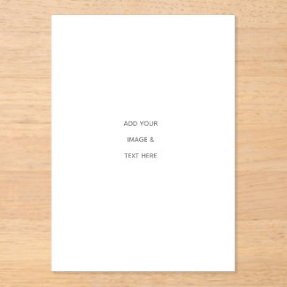 Create Your Own white アクリル招待状