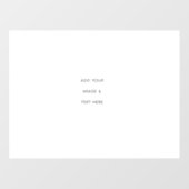 Create Your Own white  ウィンドウサイン (シート)