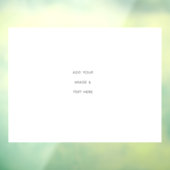 Create Your Own white  ウィンドウサイン (シート3)