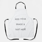 Create Your Own white  エプロン (正面)
