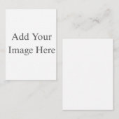 Create Your Own white  エンクロージャーカード (正面/裏面)