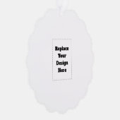 Create Your Own white  オーナメントカード (右)