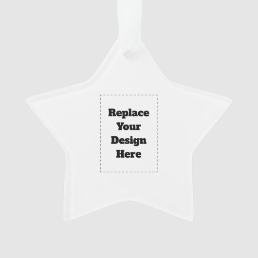 Create Your Own white  オーナメント (正面)