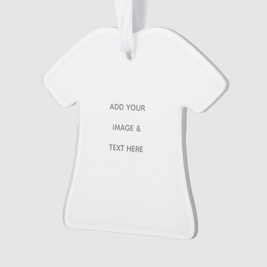 Create Your Own white  オーナメント (正面)