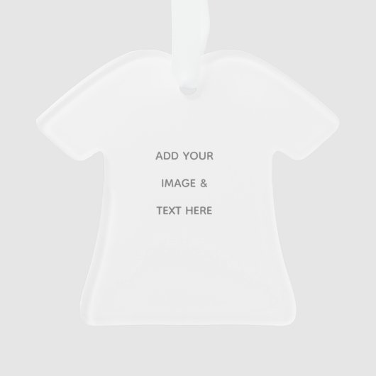 Create Your Own white  オーナメント (正面)