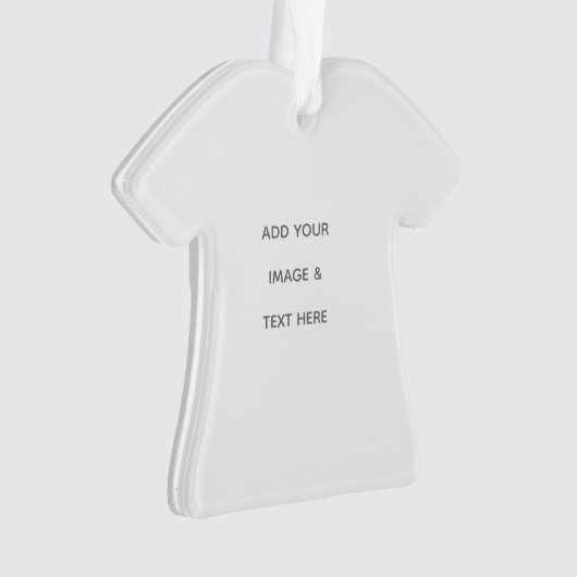 Create Your Own white  オーナメント (正面)