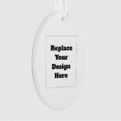 Create Your Own white  オーナメント (正面)