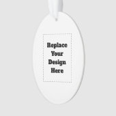 Create Your Own white  オーナメント (正面)