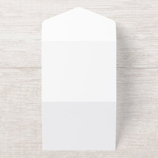Create Your Own white  オールインワン招待状 (外側)