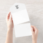 Create Your Own white  オールインワン招待状 (切り取り部)