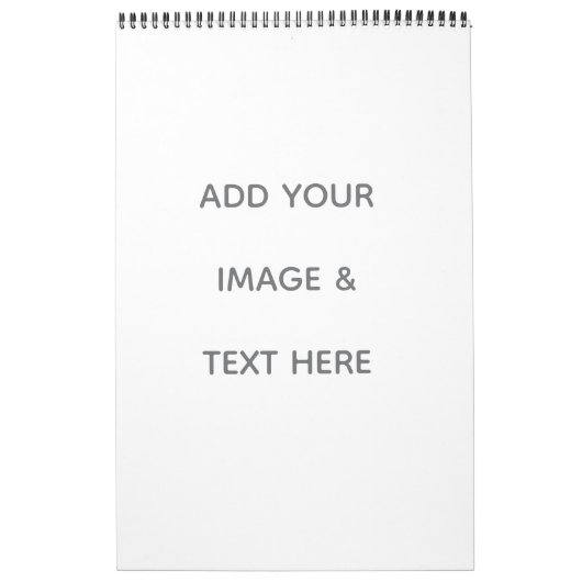 Create Your Own white  カレンダー (カバー)