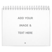 Create Your Own white  カレンダー (カバー)