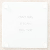 Create Your Own white  ガラスコースター (裏面)