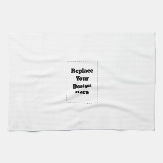 Create Your Own white  キッチンタオル (横)