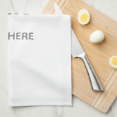 Create Your Own white  キッチンタオル (四つ折り)