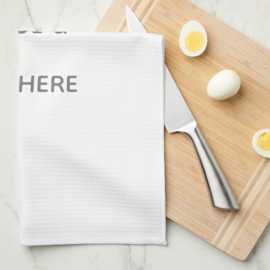 Create Your Own white キッチンタオル (四つ折り)
