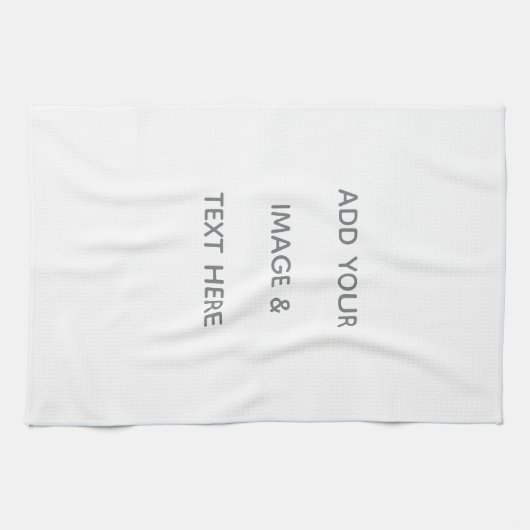 Create Your Own white キッチンタオル (横)