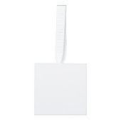 Create Your Own white  キューブオーナメント (正面)