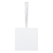 Create Your Own white  キューブオーナメント (右)