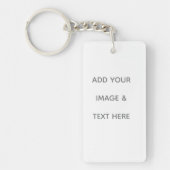 Create Your Own white  キーホルダー (正面)