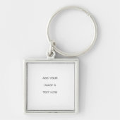 Create Your Own white  キーホルダー (正面)