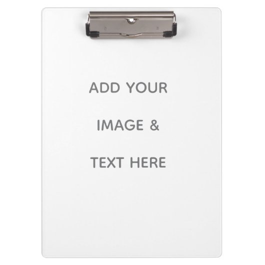 Create Your Own white  クリップボード (正面)