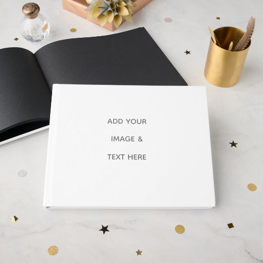 Create Your Own white  ゲストブック (正面見開き)