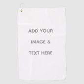 Create Your Own white  ゴルフタオル (正面)
