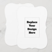 Create Your Own white  サンキューカード (正面/裏面)