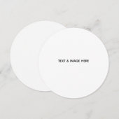 Create Your Own white サンキューカード (正面/裏面)