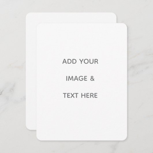 Create Your Own white  サンキューカード (正面/裏面)