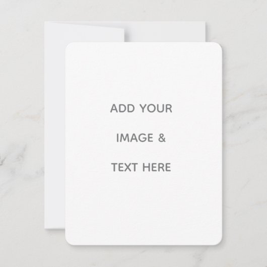 Create Your Own white  サンキューカード (正面)