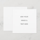 Create Your Own white  サンキューカード (正面/裏面)
