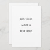 Create Your Own white  サンキューカード (正面/裏面)