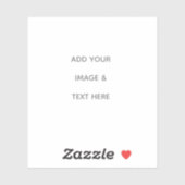 Create Your Own white  シール (シート)