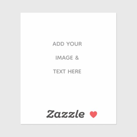 Create Your Own white  シール (シート)