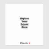 Create Your Own white  シール (シート)