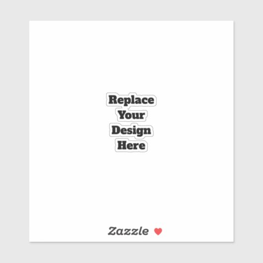 Create Your Own white  シール (シート)