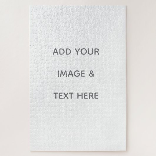 Create Your Own white  ジグソーパズル (縦)