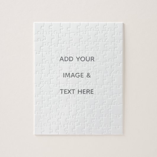 Create Your Own white  ジグソーパズル (縦)