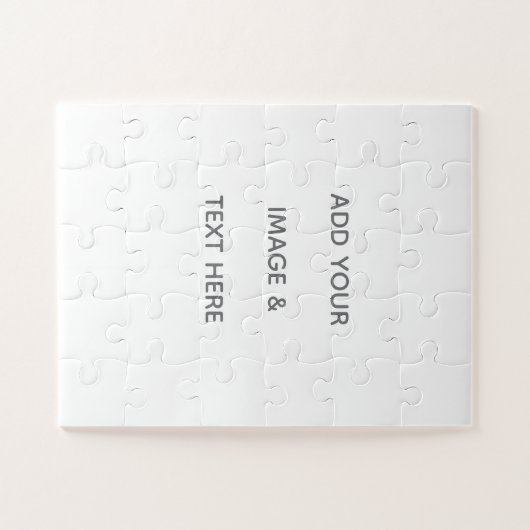 Create Your Own white  ジグソーパズル (横)