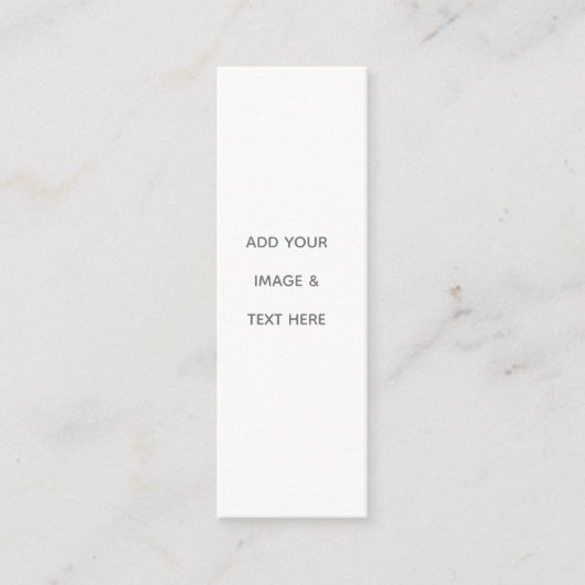 Create Your Own white スキニー名刺 (正面)