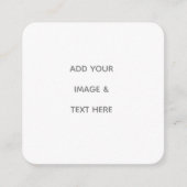Create Your Own white スクエア名刺 (正面)