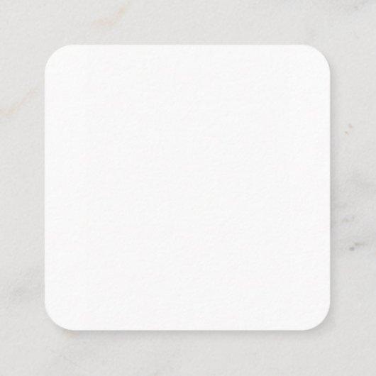 Create Your Own white スクエア名刺 (裏面)