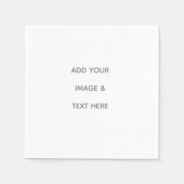 Create Your Own white  スタンダードカクテルナプキン (正面)