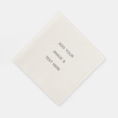 Create Your Own white  スタンダードランチョンナプキン (角)