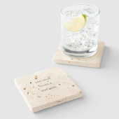 Create Your Own white  ストーンコースター (横)