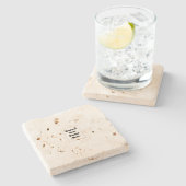 Create Your Own white ストーンコースター (横)